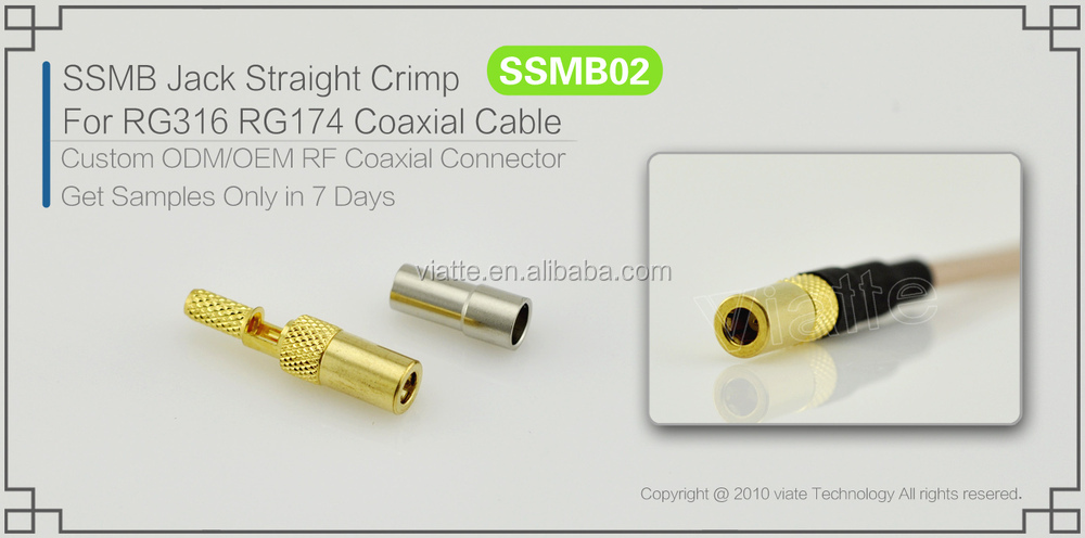 Sma/smb/smcipexコネクタジャックrg6用同軸ケーブル仕入れ・メーカー・工場
