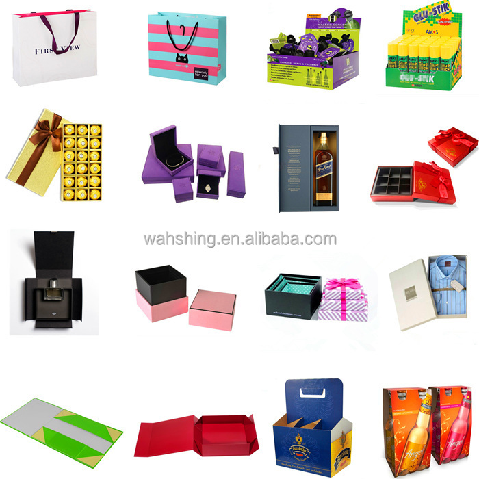 Made in dongguan luxurious red wine box with foil stamping logo/red wine box