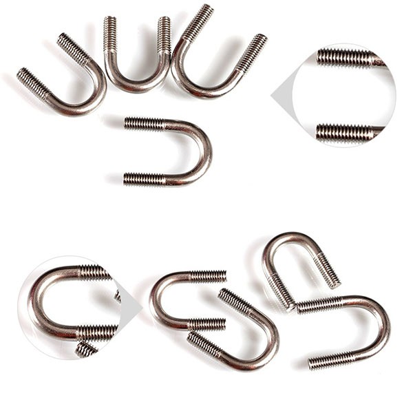 Galvanization U Headless Bolts For 110mm Pvc Pipe Clamp Buy Headless