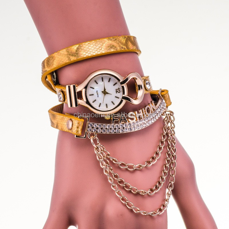 Creative Factory Price Fashion Watch Faux Leather Analog Quartz Wach Women Wrist Watch Lady Bracelet Watches Alibaba
