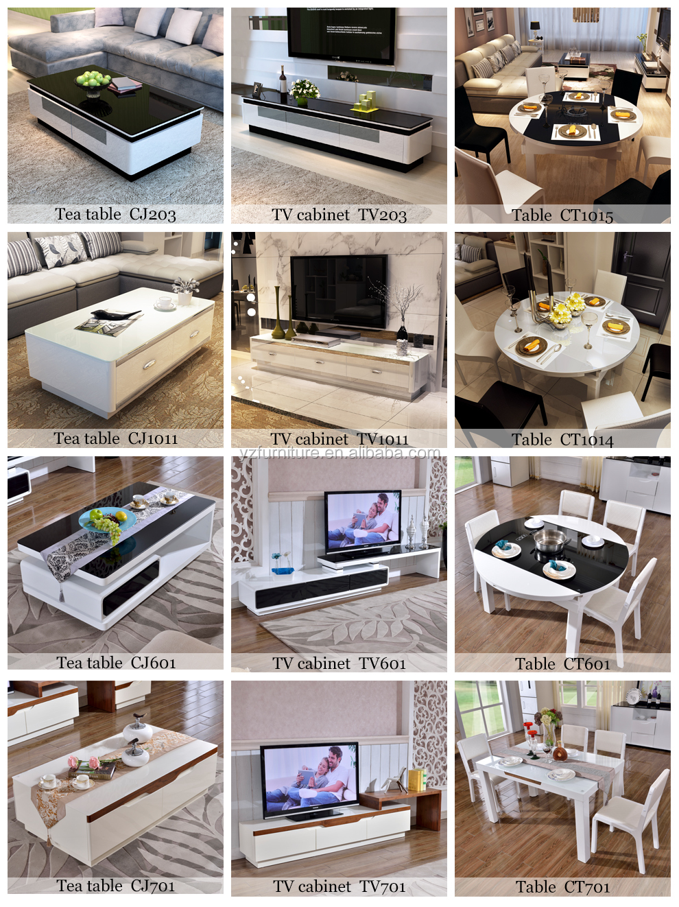 Ciff新しいデザインホーム家具木製テレビテーブルデザインTV202仕入れ・メーカー・工場