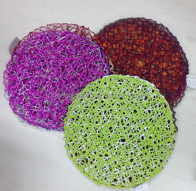 Round Woven Recycled Paper Placemats Buy Recycled Paper Placemats,Round Recycled Paper