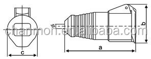 32a3pne5ピン220-380v/240-415vip44225三相防滴工業用コネクタ/カプラー仕入れ・メーカー・工場