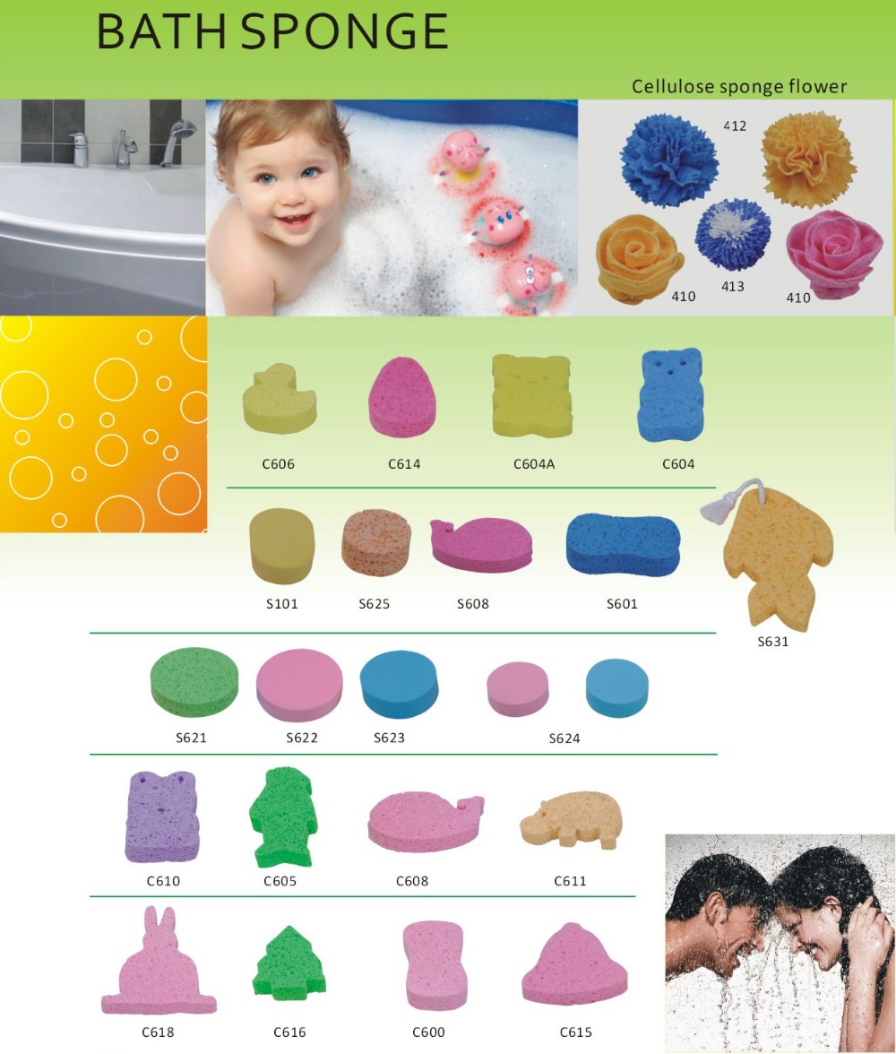 oval shape soft body sponge