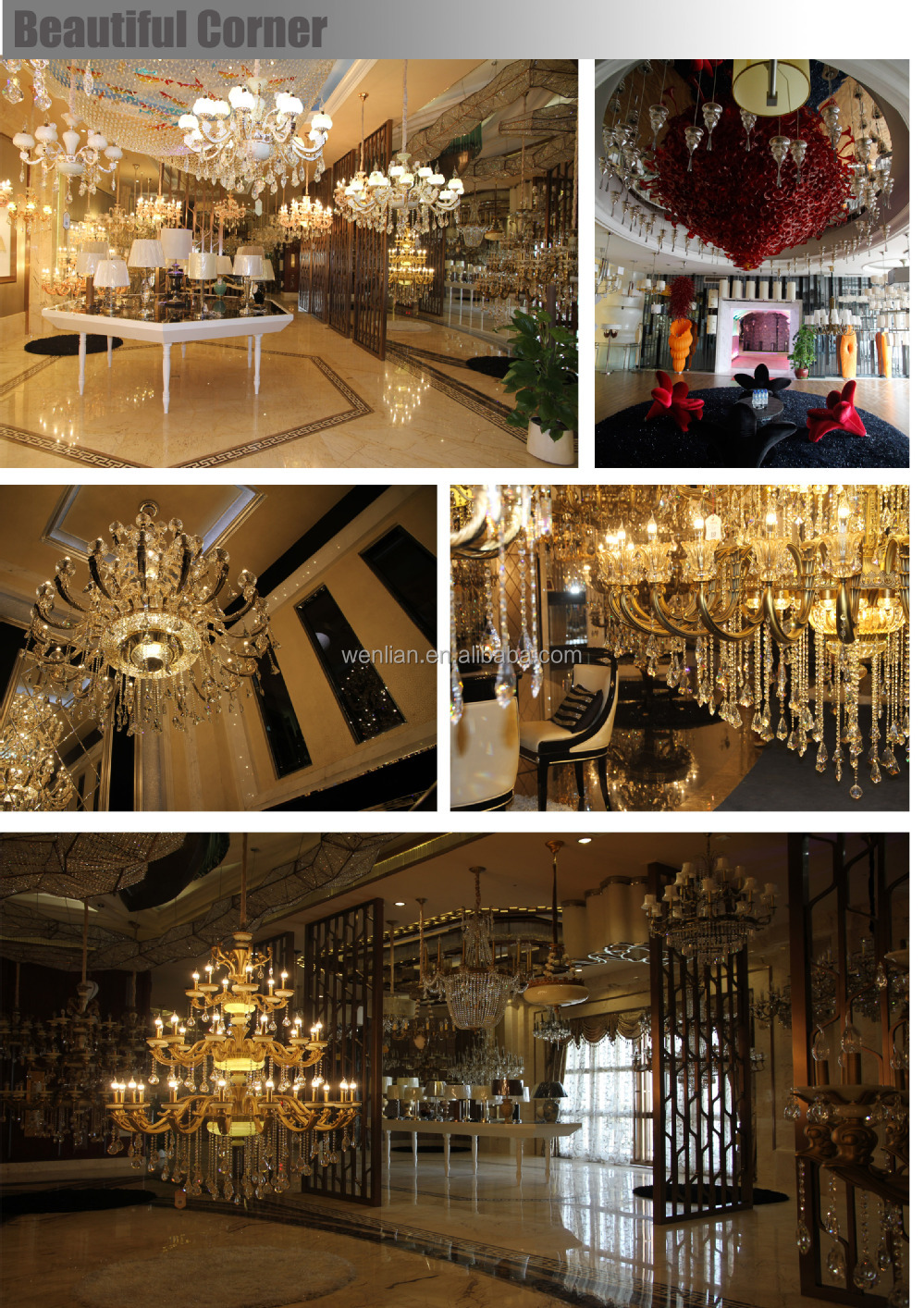 A chiocciola moderna lampadario di cristallo di illuminazione con ...