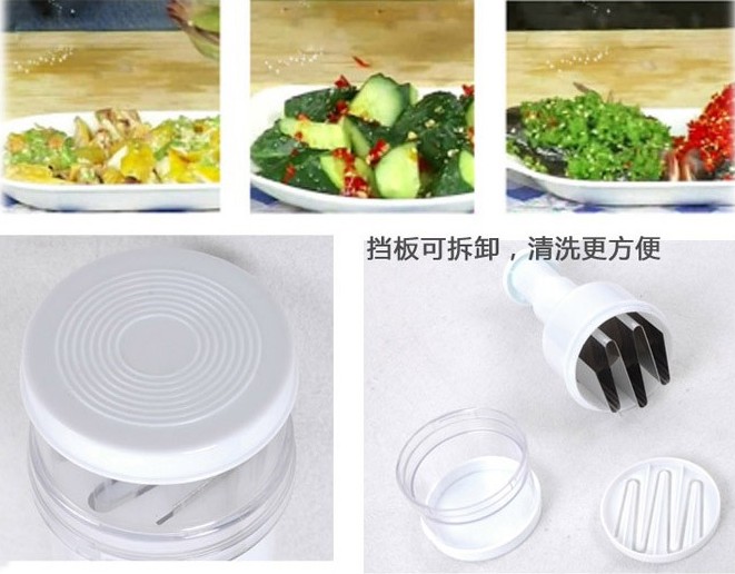 野菜タマネギニンニクを押すchooperキッチンフードスライサーカッターピーラーとしてテレビで見る問屋・仕入れ・卸・卸売り