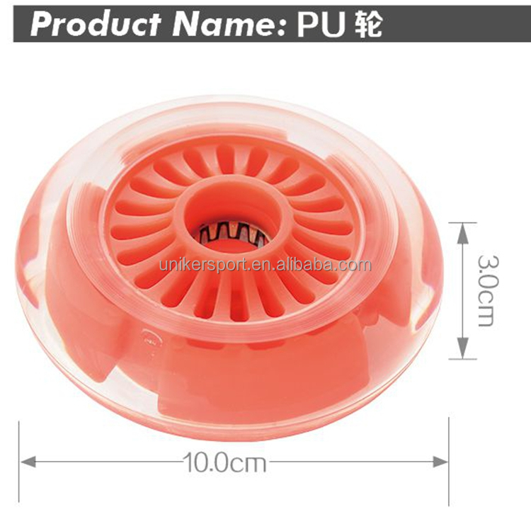 100mm*30mm、 led点滅、 puの車輪、 プロのインラインスケートの車輪問屋・仕入れ・卸・卸売り