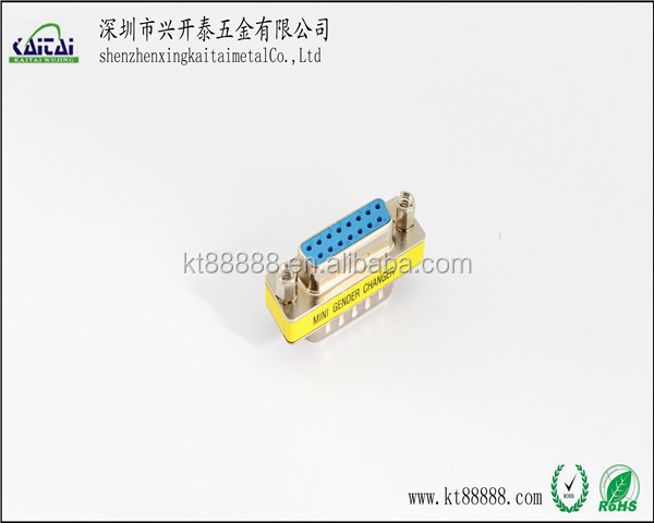 D-subミニ性別チェンジャーdb15にdb15オスメスコネクタ仕入れ・メーカー・工場