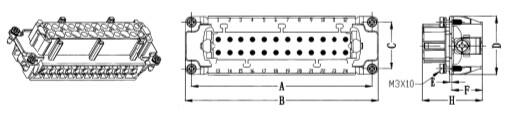 He-016hartingオスメスコネクタと同等仕入れ・メーカー・工場