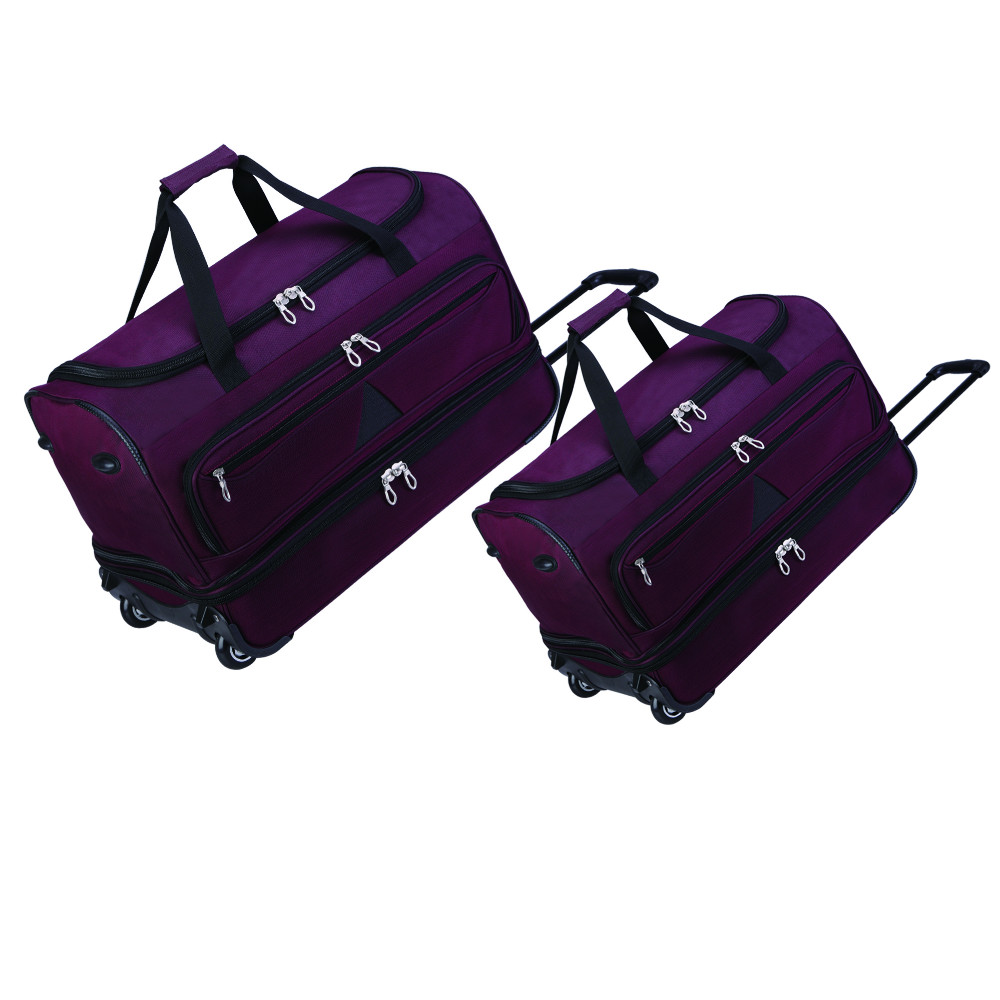 Ultra Large Capacity Extra Double Zipper Expandable Travel Bag,Wheeled