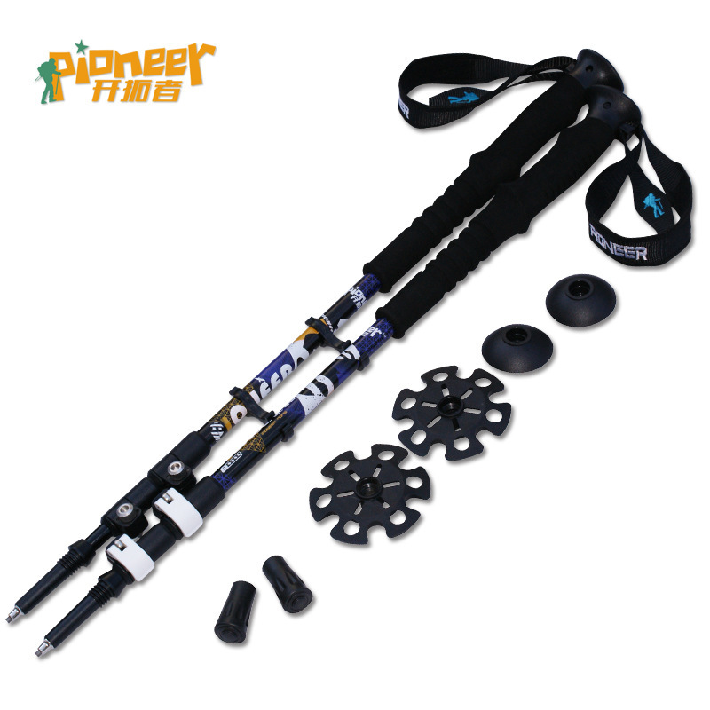 パイオニアパイオニア屋外でハイキングトレッキングポール杖stick7075スティックロック問屋・仕入れ・卸・卸売り