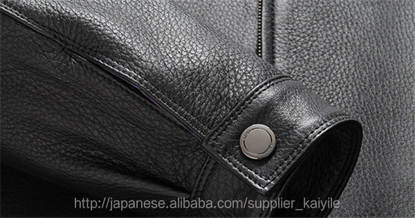 革のコートスリムフィットpuの男性ジャケット問屋・仕入れ・卸・卸売り