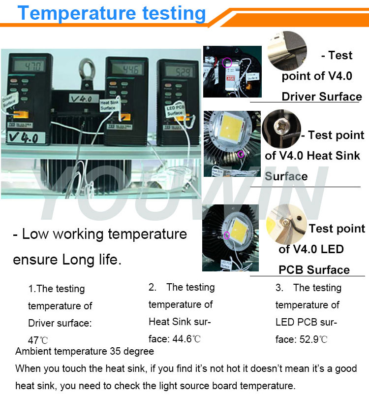 LED high bay light test