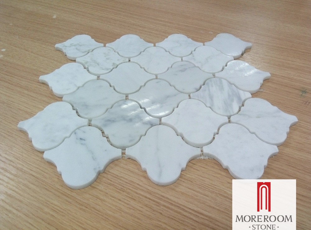 Polished Carrara Arabesque marble mosaic tile (3).jpg
