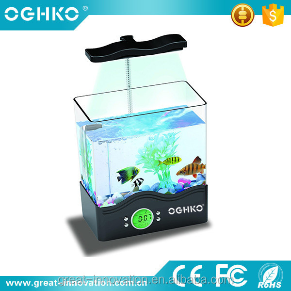 Usbミニ水族館でledライトミニ水槽仕入れ・メーカー・工場