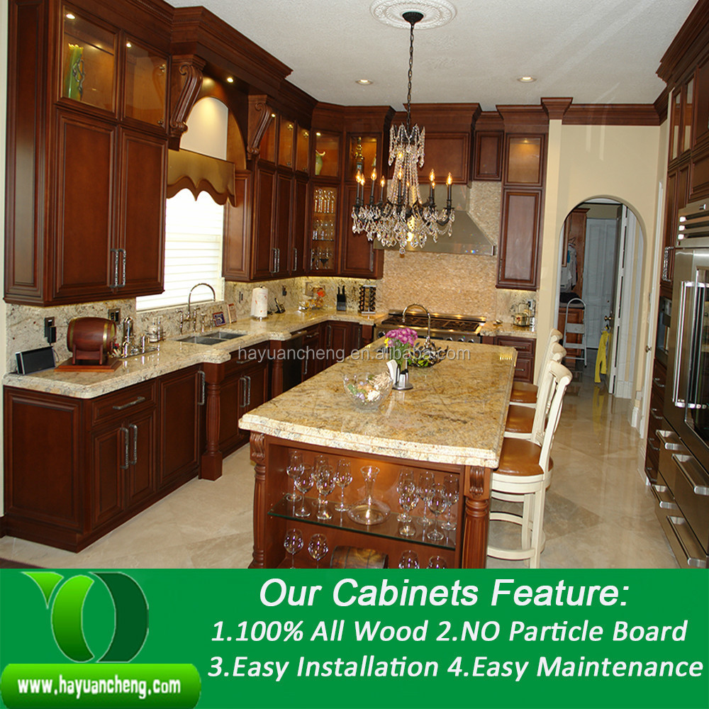 Newstar Modular Wooden Kitchen Cabinet With Granite Countertops - Buy ...
