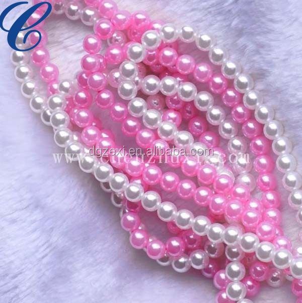 8mm Round Plastic Beads1