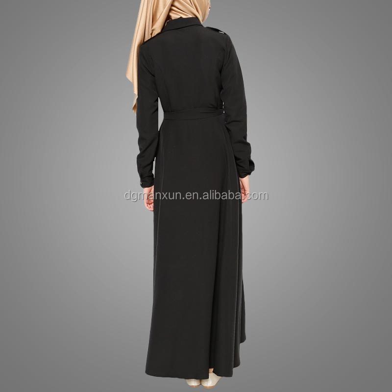Fashion dubai black abaya new models sexy saudi girls image buttons abaya no see through muslim dre (6).jpg