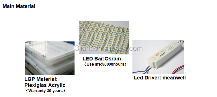 Ledパネルライト用ledオフィス照明の使用orsam/enovicプレキシグラス仕入れ・メーカー・工場