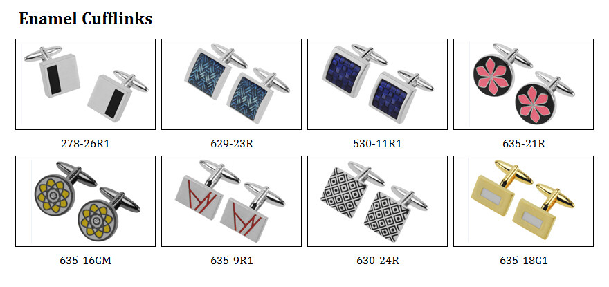 enamel cufflinks 201601