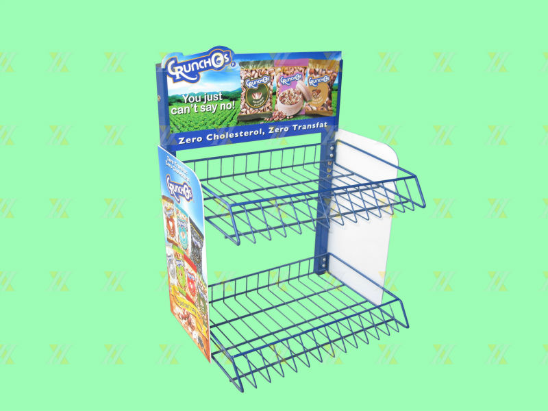small wire basket counter chewing gum candy display stand