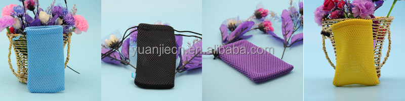 Purple color custom size velvet jewelry pouch printed logo