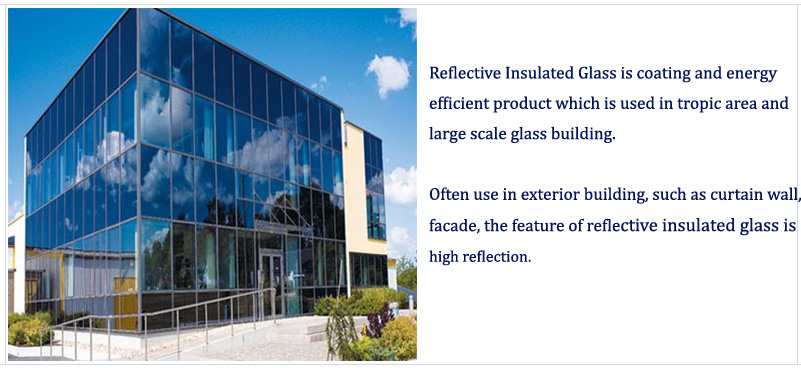 Excellence blue Dark grey reflective glass for building glass windows