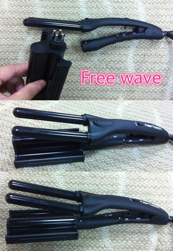 プロの髪ヘアアイロントリプルバレル、 3バレルのヘアカーラー 問屋・仕入れ・卸・卸売り