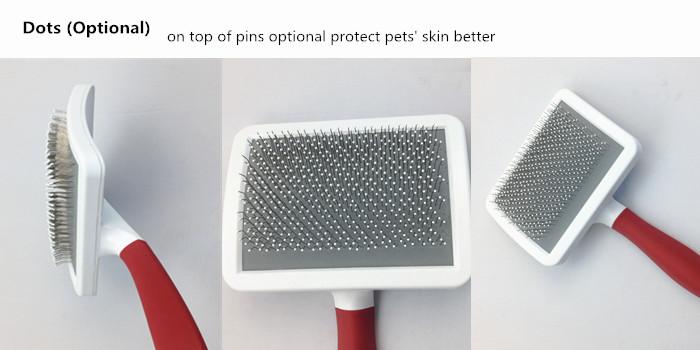 人間工学に基づくデザイン真空付きペットブラシ犬グルーミングのためのプラスチック材料仕入れ・メーカー・工場