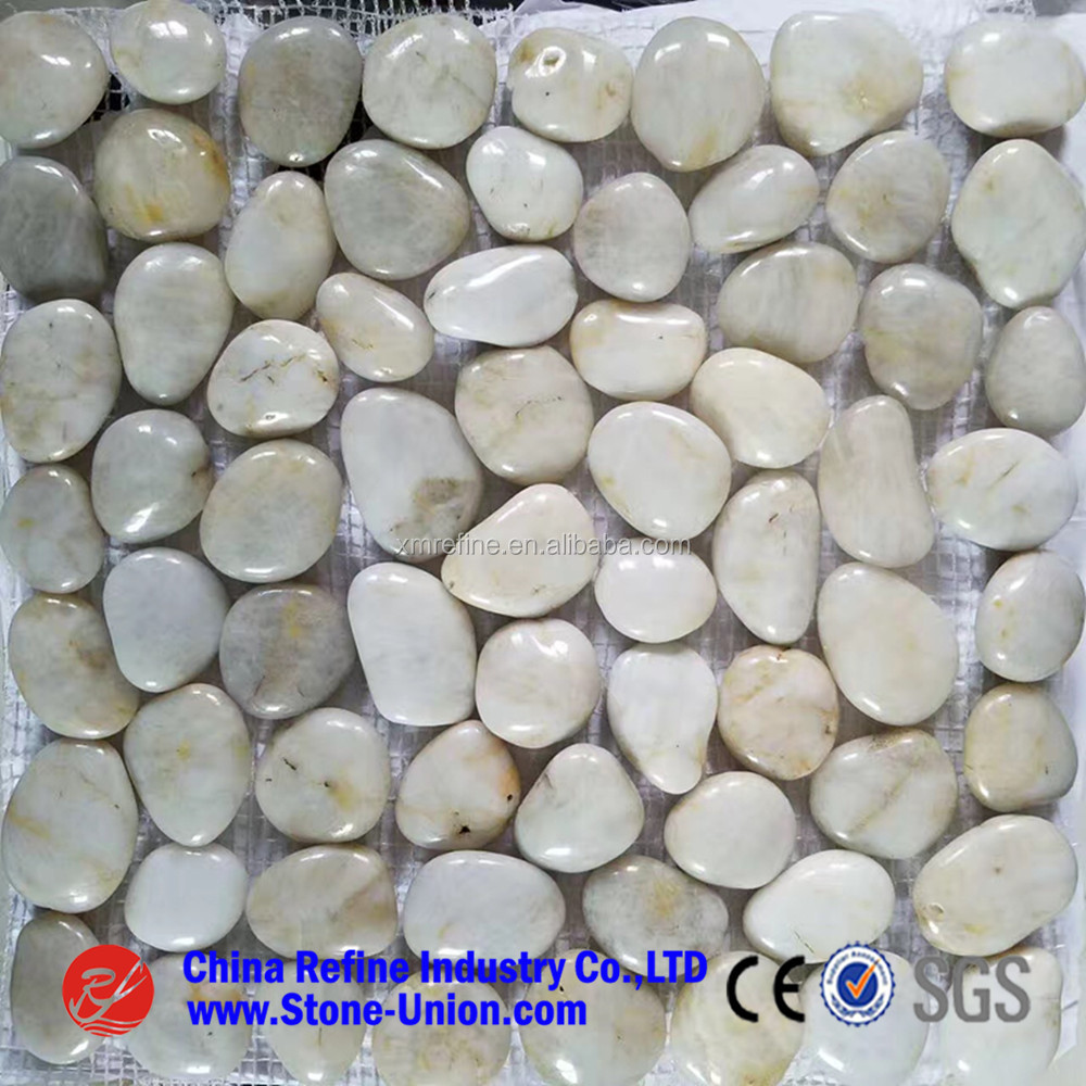 Decorative White Pebble Landscape Stone Polished Pebble Stone