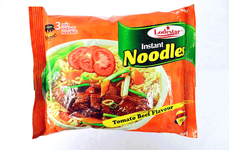 Tasty instant noodle with carton box