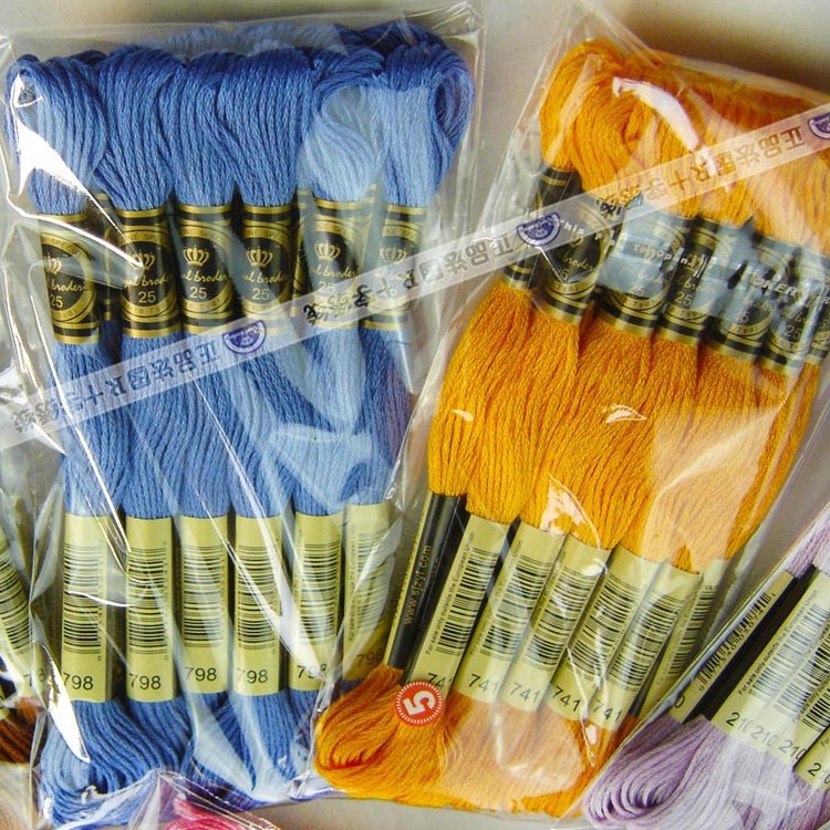 100%木綿糸刺繍糸で447色仕入れ・メーカー・工場