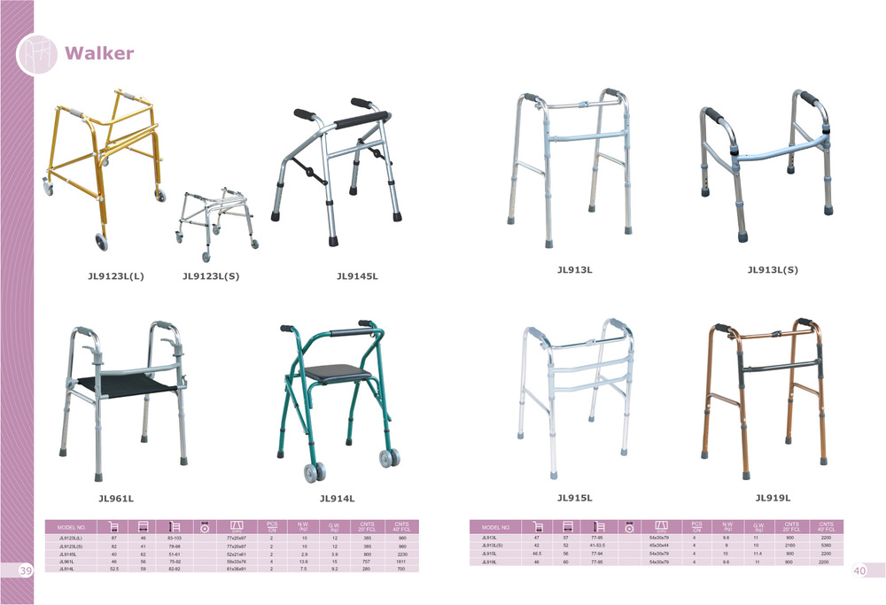 Aluminum Adjustable Walkers For Adults Jl9126l Buy Walkers For Adults,Types Of Walker,Old