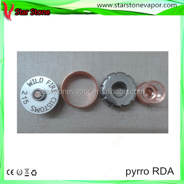 Starstone 2014 New design pyrro rda clone atomizer ecig 1:1 clone pyrro atomizer