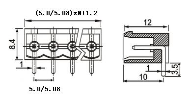 プラグイン可能なターミナルブロックgsp001rc-5.0/5.08仕入れ・メーカー・工場