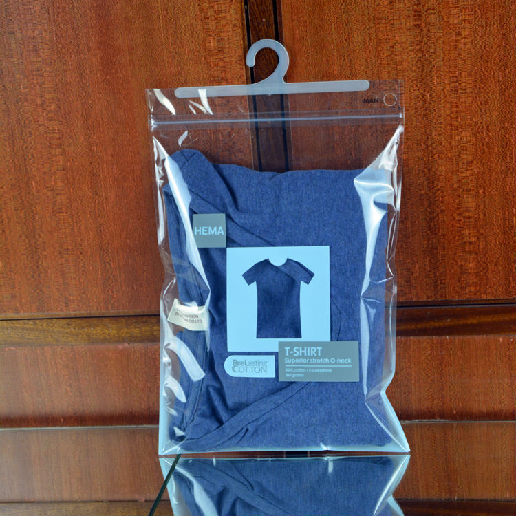 Beautiful Apparel/clothes Ziplock Packaging Bag With Hanger Hole Buy
