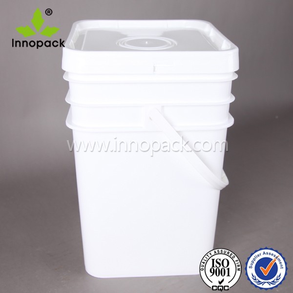 20リットル/ 5ガロン正方形ppプラスチックバケツ用パッキングと収納用法プラスチック油バケット仕入れ・メーカー・工場