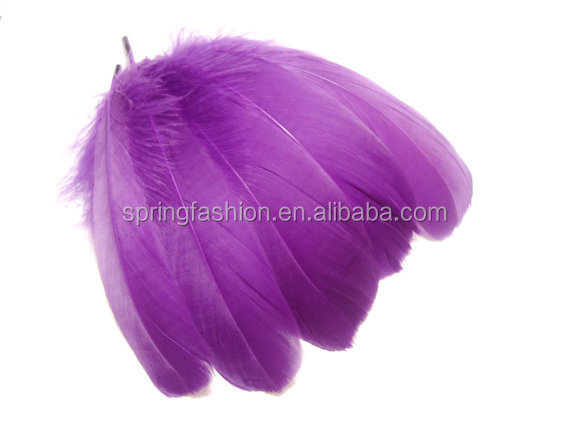 紫色の柔らかい選択されたガチョウの羽毛、 婦人用帽子の羽、 紫色の羽問屋・仕入れ・卸・卸売り