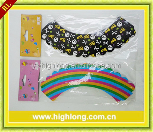 different colour Stripe Cupcake decoration cupcake Wrappers