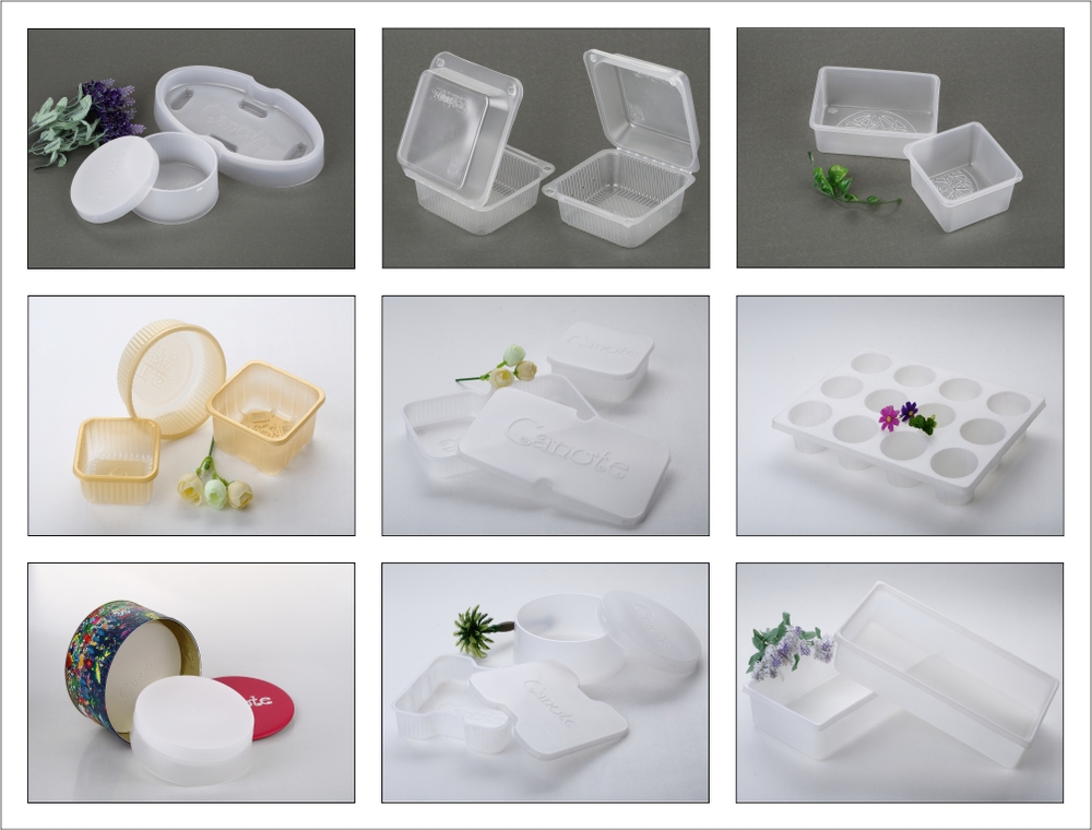 ラウンドサラダdisposalbeサービングトレイ蓋付きプラスチック製のペット仕入れ・メーカー・工場