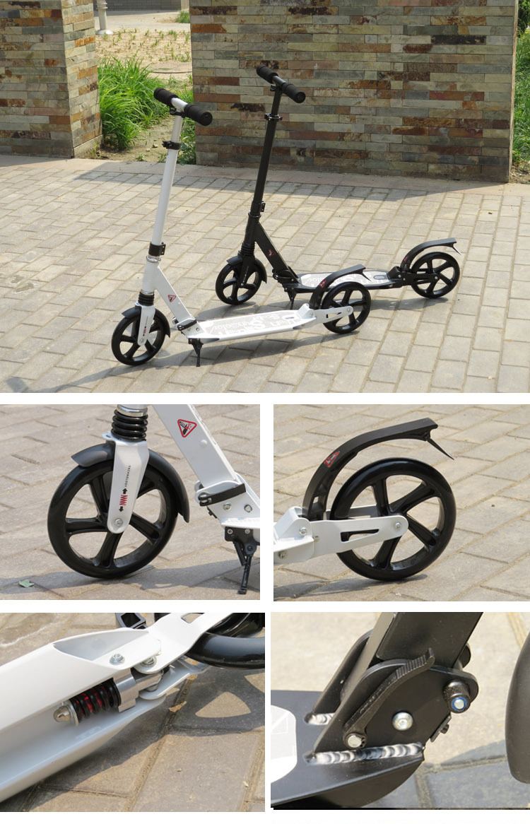 迅速に熱い販売安い折り畳み式の屋外スポーツ大人200mm二輪のキックスクーター販売のための仕入れ・メーカー・工場