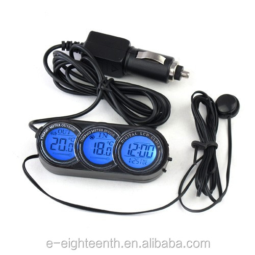 New Car Mini Lcd Digital Indoor Outdoor Temperature Thermometer Buy