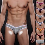 Manocean brand andrew christian underwear men MultiColors sexy low-rise nylon solid seamless men\'s briefs (11)