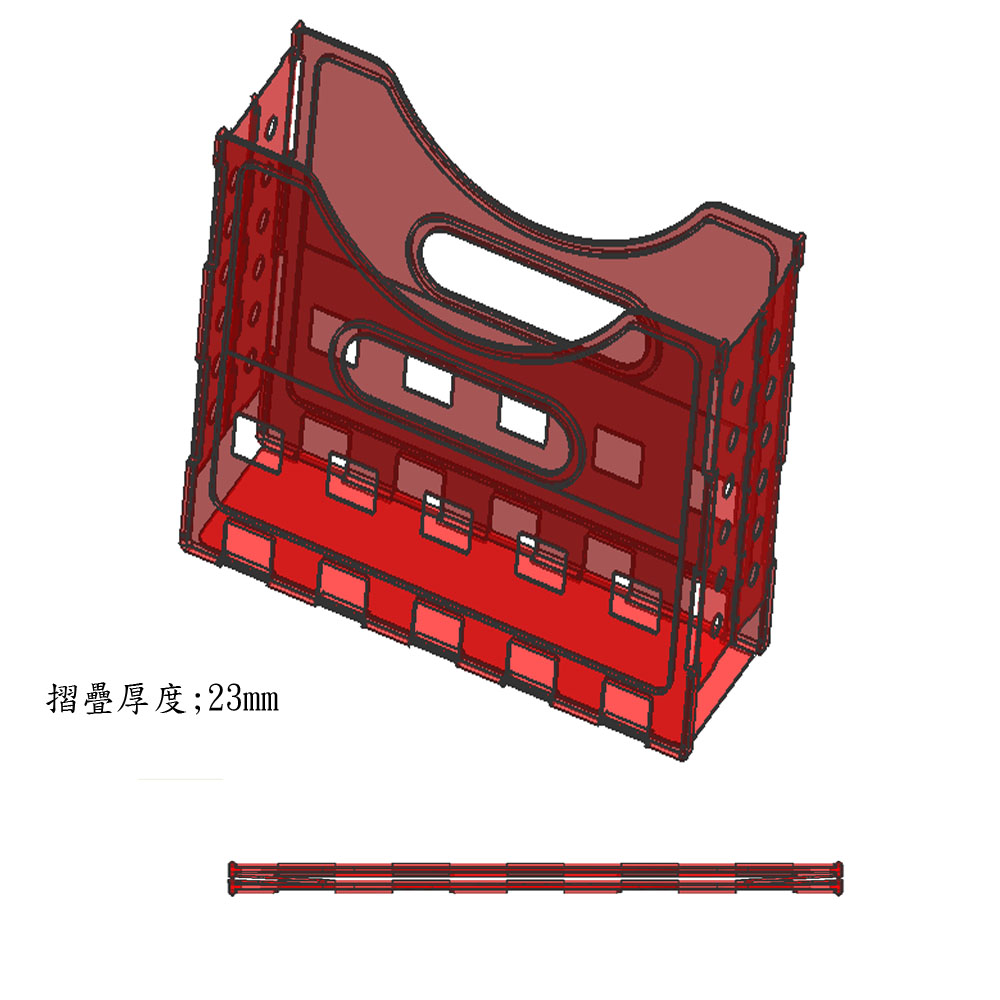 耐久性のある魅力的なアクリル主催者の分周器ポータブル折り畳み式オープン- トップのファイルボックス問屋・仕入れ・卸・卸売り
