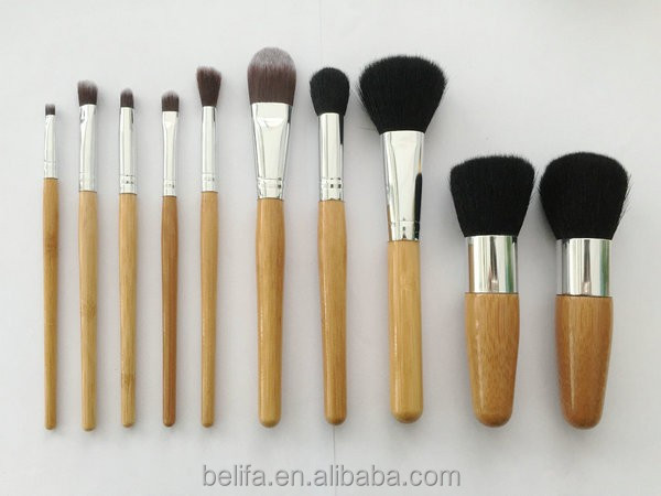 brushes bamboo set makeup makeup Natural bamboo  Belifa natural brushes