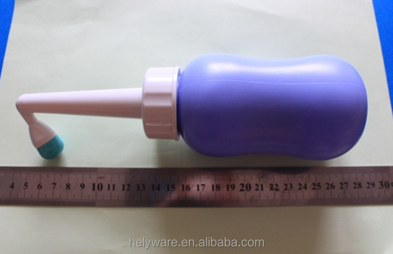 300ml Portable Bidet in a Bottle with angled nozzle personal Plastic Bidet Bottle for anal and Vaginal Irrigator