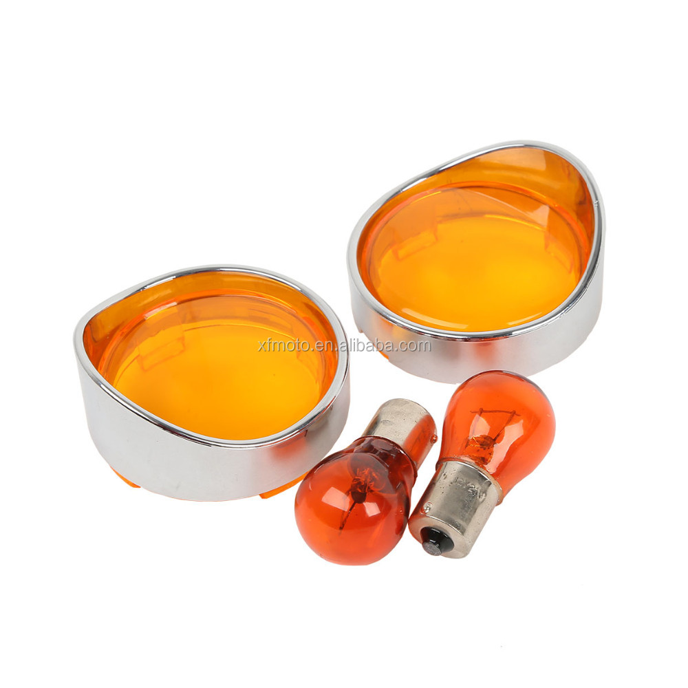 Turn Signal Lens Cover Visor Ring Bulb For Road King Flhx Fltri Buy