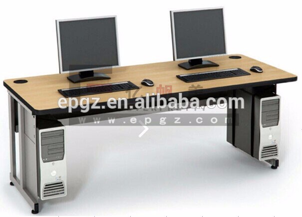 Double Japanese Teacher Wood Computer Desk For Student Double