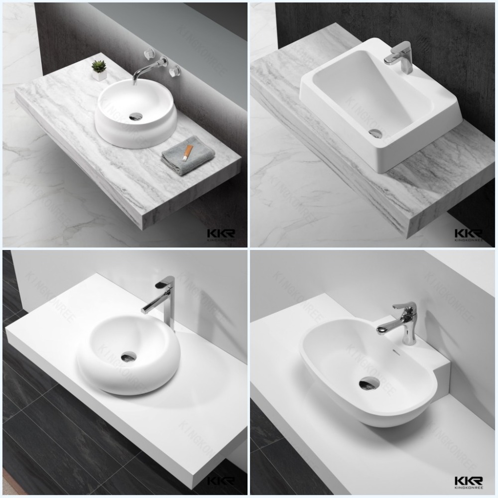 卸売浴室洗浄aritificial石洗面器( カウンタートップの洗面器、 独立洗面台、 壁ハング流域)仕入れ・メーカー・工場
