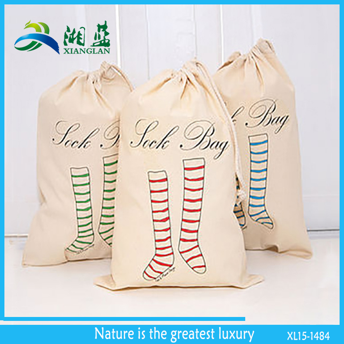 100％天然カスタム印刷された再利用可能な綿のナット用包装袋仕入れ・メーカー・工場